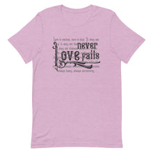 Load image into Gallery viewer, Love Never Fails - Unisex - Multi Colors - Lioness Merch