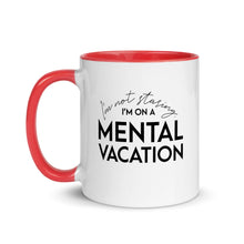 Load image into Gallery viewer, Mental Vacation Mug with Color Inside - Lioness Merch