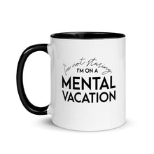 Load image into Gallery viewer, Mental Vacation Mug with Color Inside - Lioness Merch