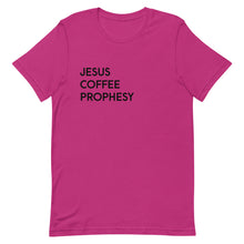 Load image into Gallery viewer, Jesus Coffee Prophesy T-Shirt - Unisex - Multi-Colors - Lioness Merch