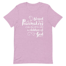 Load image into Gallery viewer, Blessed are the Peacemakers Unisex T-Shirt - Multi Colors_White Print - Lioness Merch