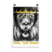 Load image into Gallery viewer, Feel the Roar © Lion of Judah_White Background_Photo Paper Poster - Lioness Merch