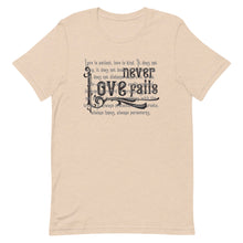 Load image into Gallery viewer, Love Never Fails - Unisex - Multi Colors - Lioness Merch