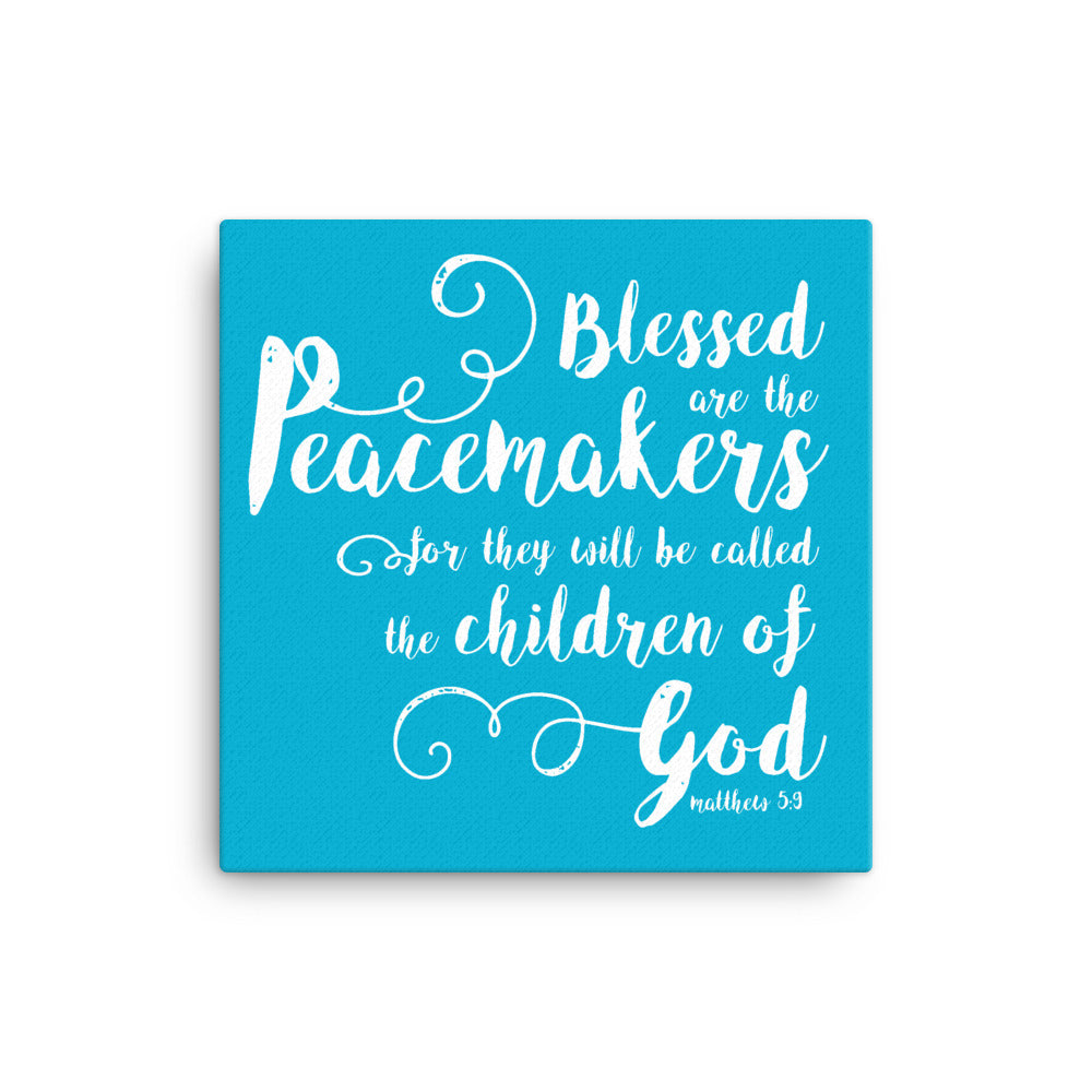 Blessed are the Peacemakers Canvas Print - Lioness Merch