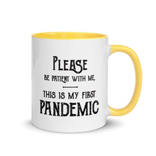 Load image into Gallery viewer, Pandemic Mug w/Vintage txt - Color Inside - Lioness Merch
