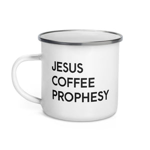 Jesus Coffee Prophesy Enamel Mug - Lioness Merch