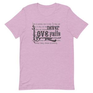 Love Never Fails - Unisex - Multi Colors - Lioness Merch