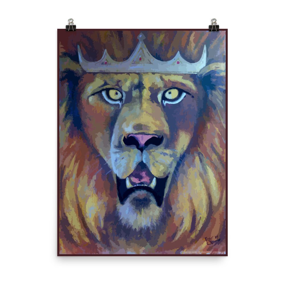 Lion of Judah Photo paper poster - Lioness Merch