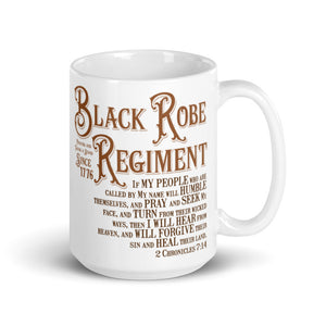 Black Robe Regiment Mug 11 oz & 15oz - Lioness Merch