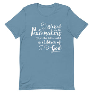 Blessed are the Peacemakers Unisex T-Shirt - Multi Colors_White Print - Lioness Merch