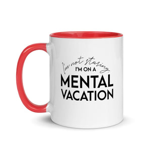 Mental Vacation Mug with Color Inside - Lioness Merch