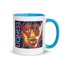 Load image into Gallery viewer, Lioness Graphic Mug with Color Inside - Lioness Merch
