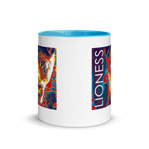 Lioness Graphic Mug with Color Inside - Lioness Merch