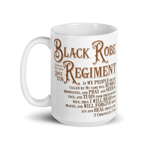 Black Robe Regiment Mug 11 oz & 15oz - Lioness Merch