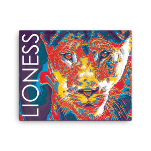 Lioness Multi-Color Graphic Canvas Print 16x20 - Lioness Merch