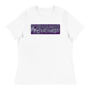 I Am Lioness ©_Slim Text_Women's Relaxed T-Shirt - Lioness Merch