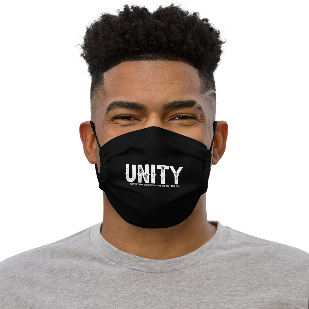 Unity_with Scripture_Black_Face mask - Lioness Merch