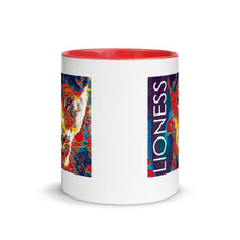 Load image into Gallery viewer, Lioness Graphic Mug with Color Inside - Lioness Merch
