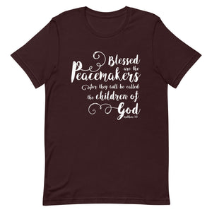 Blessed are the Peacemakers Unisex T-Shirt - Multi Colors_White Print - Lioness Merch