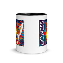 Load image into Gallery viewer, Lioness Graphic Mug with Color Inside - Lioness Merch
