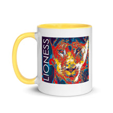 Load image into Gallery viewer, Lioness Graphic Mug with Color Inside - Lioness Merch
