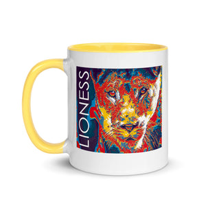 Lioness Graphic Mug with Color Inside - Lioness Merch