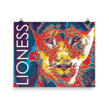 Load image into Gallery viewer, Lioness Graphic Art Photo paper poster - Lioness Merch
