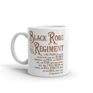 Black Robe Regiment Mug 11 oz & 15oz - Lioness Merch