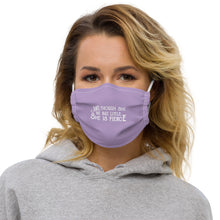 Load image into Gallery viewer, Though She Be But Little She is Fierce Face mask - Lioness Merch
