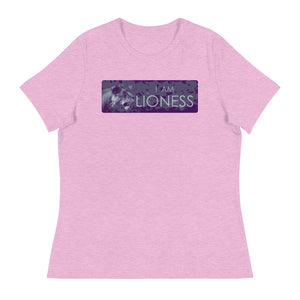 I Am Lioness ©_Slim Text_Women's Relaxed T-Shirt - Lioness Merch