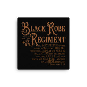 Black Robe Regiment Canvas Print - Lioness Merch