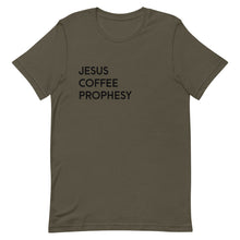 Load image into Gallery viewer, Jesus Coffee Prophesy T-Shirt - Unisex - Multi-Colors - Lioness Merch
