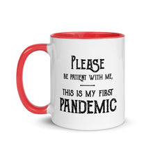 Load image into Gallery viewer, Pandemic Mug w/Vintage txt - Color Inside - Lioness Merch
