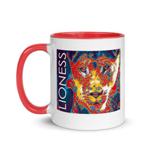 Load image into Gallery viewer, Lioness Graphic Mug with Color Inside - Lioness Merch
