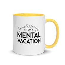 Load image into Gallery viewer, Mental Vacation Mug with Color Inside - Lioness Merch
