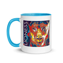 Load image into Gallery viewer, Lioness Graphic Mug with Color Inside - Lioness Merch
