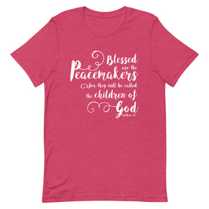 Blessed are the Peacemakers Unisex T-Shirt - Multi Colors_White Print - Lioness Merch